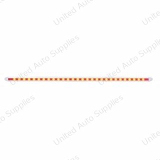 28 LED 12" Slim Light Bar - Red LED/Clear Lens