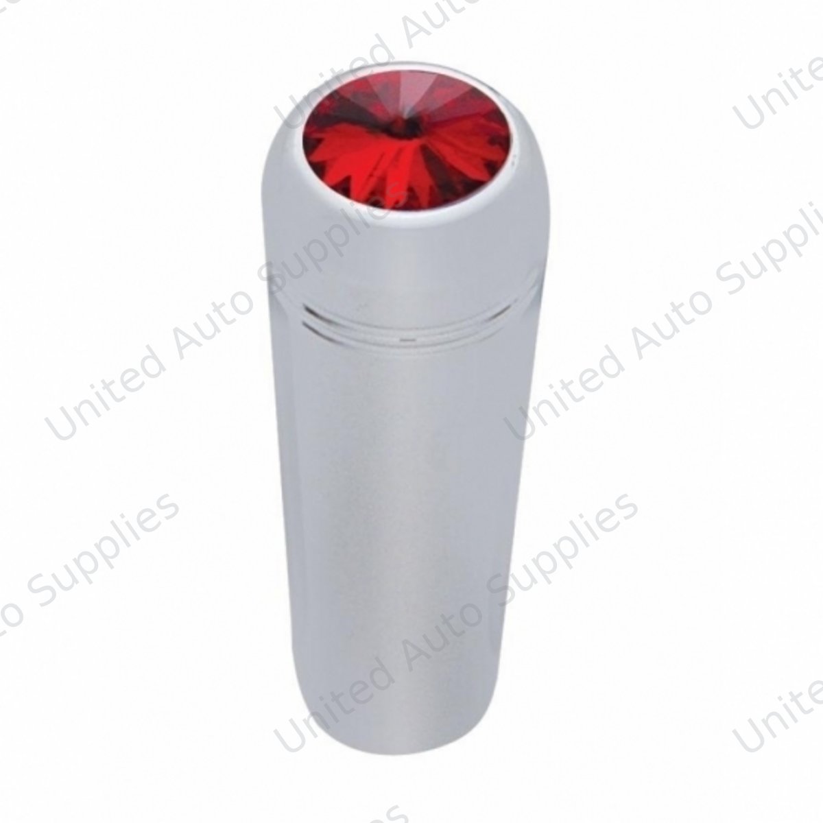 1-7/8" Short Aluminum Toggle Switch Extension With Crystal For Kenworth - Red Crystal (2-Pack)