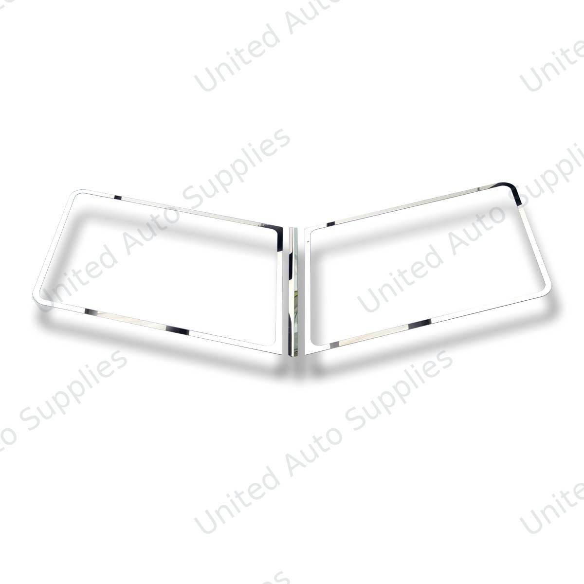 Stainless 3 PC. Windshield Trim For 1987+ Peterbilt 379/386/388/389