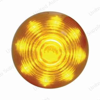 9 LED 2" Round Beehive Light (Clearance/Marker) - Amber LED/Amber Lens