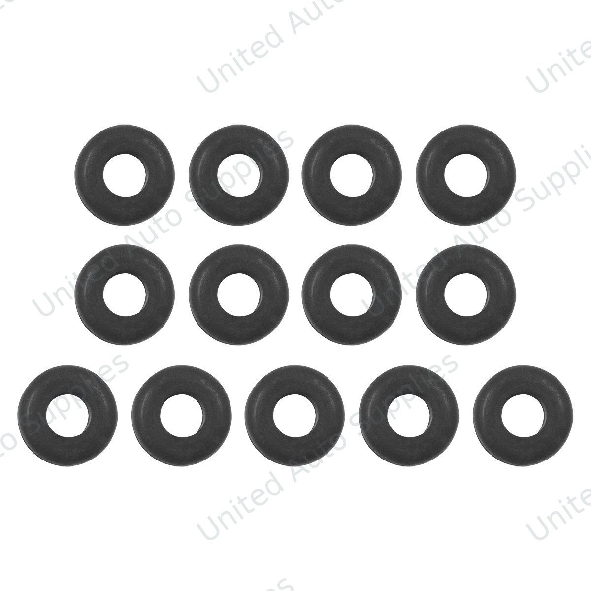 3/8" Mounting Hole Black Vinyl Grommet (13-Pack)