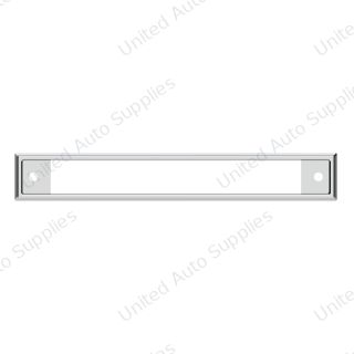 Chrome Plastic Headliner Warning Lights Bezel For Kenworth W900 (1990-2005) And T800/T600 (1993-2005)