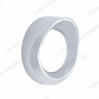 Chrome Plastic Speedometer/Tachometer Cover With Visor