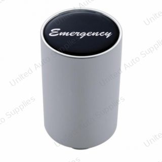 "Emergency" 3" Air Valve Knob - Black Glossy Sticker