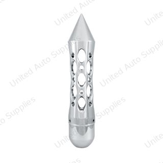 Daytona Spike Gearshift Knob With 5/16"-24 Adapter For Passenger Vehicle & Truck - Chrome