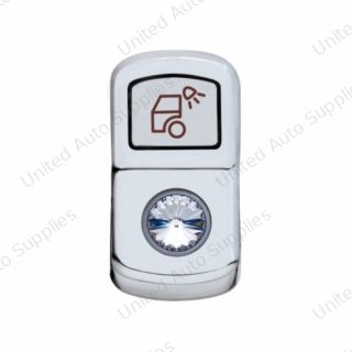 "Load Light" Rocker Switch Cover With Clear Crystal