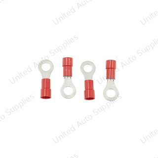 8 AWG 5/16" Stud HD Vinyl Ring Terminal (4-Pack)