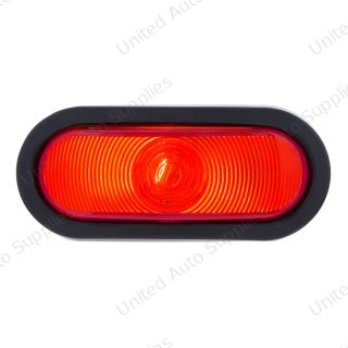 6" Oval Light Kit (Stop, Turn & Tail) - Red Lens