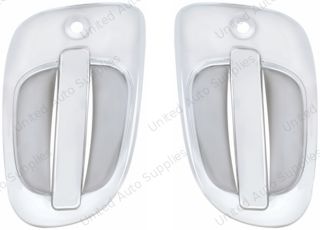Chrome Exterior Door Handle Cover (2pcs) For Freightliner Cascadia (2008-2017) And M2 (2004+) - Driver and Passenger
