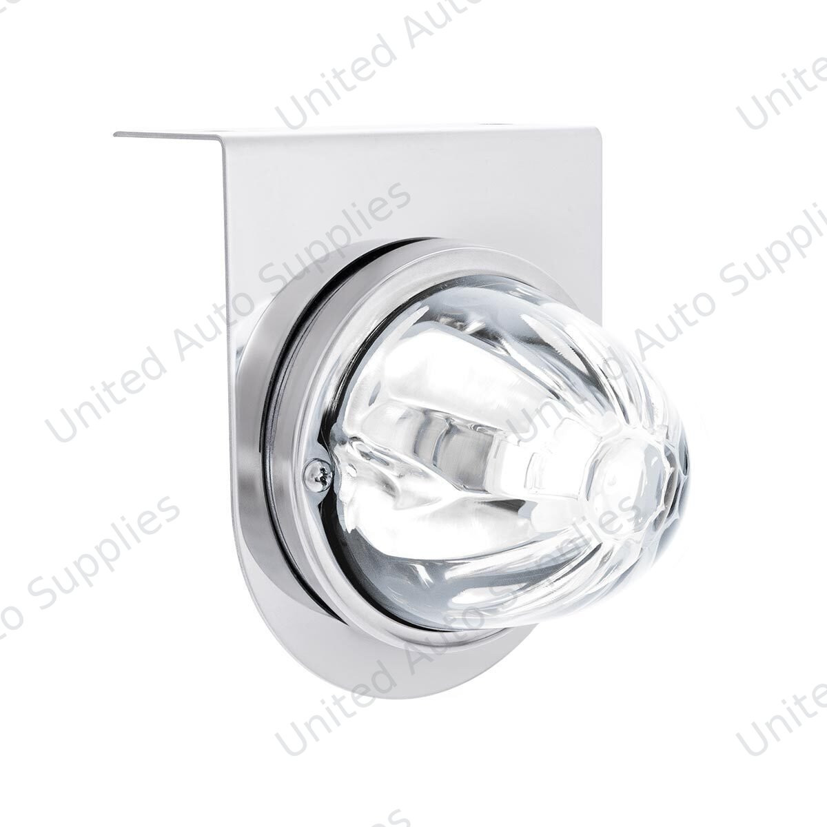 UltraBurst Glass Watermelon Light With Stainless Steel Light Bracket Kit-White LED/Clear Lens