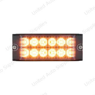 12 High Power LED Low Profile Warning Lighthead - Amber LED