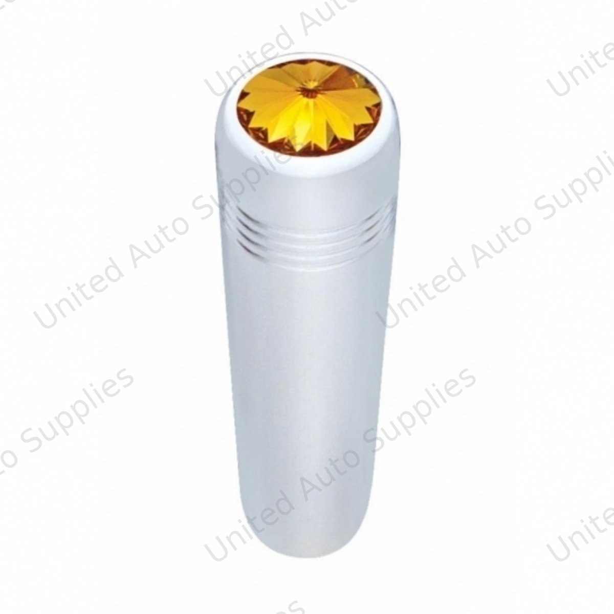 2-1/4" Long Aluminum Toggle Switch Extension With Crystal For Kenworth - Amber Crystal (2-Pack)