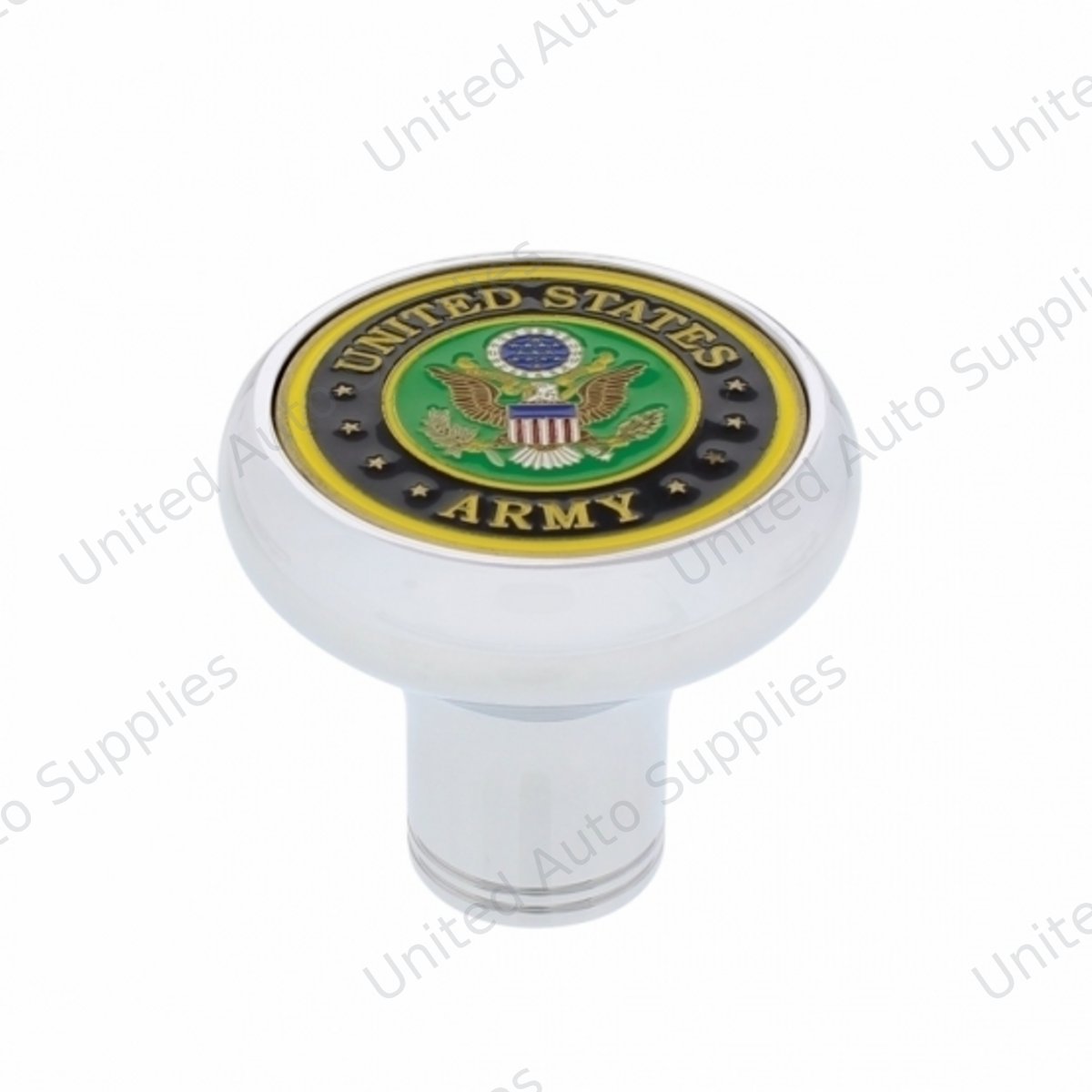 Deluxe Military Medallion Air Valve Knobs - Army