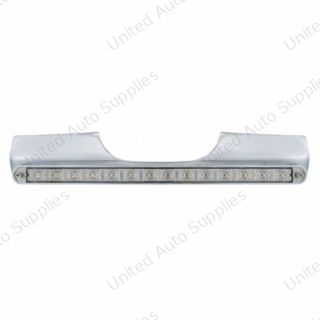 Motorcycle Rear Signal Light Bar With 14 LED 12" Light Bar - Red LED/Clear Lens