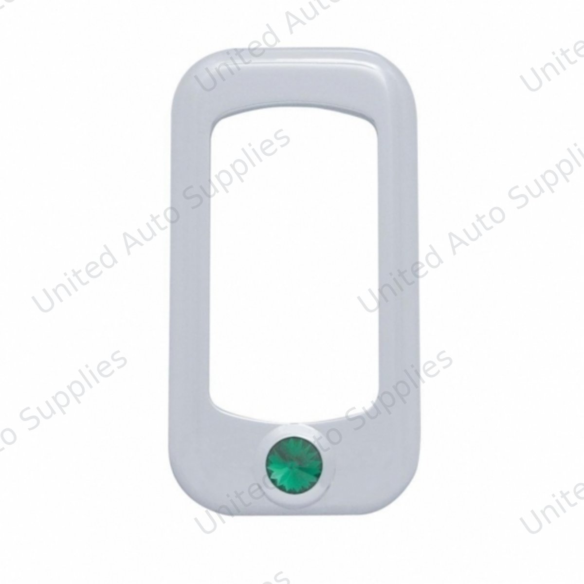 Rocker Switch Bezel For Peterbilt/ Kenworth With Green Crystal (3-Pack)