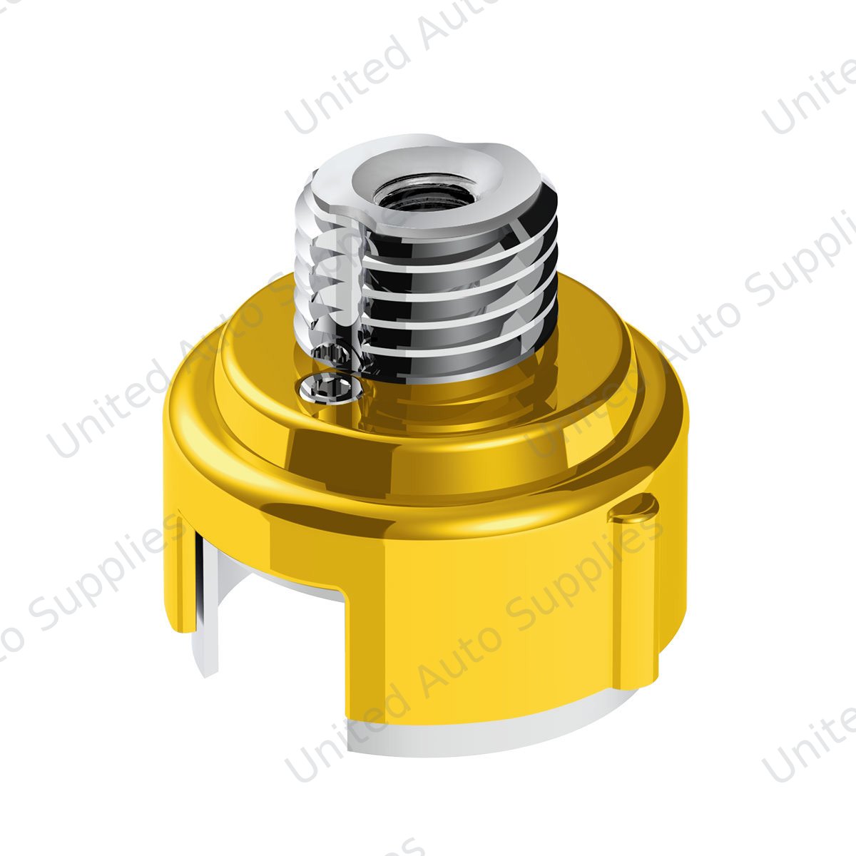 M30X3.5 Thread-On Gearshift Adapter W/LED Mount For Eaton-Fuller 13/15/18 Speed-Electric Yellow