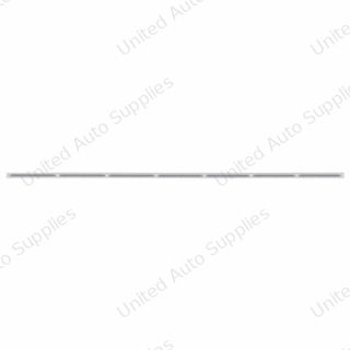 94" Stainless Light Bracket With 7X 14 LED 12" Light Bars - White LED/Clear Lens