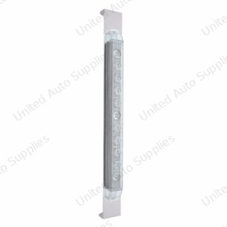 Mirror Bracket With 11 LED 17" Light Bar - Amber LED/Clear Lens