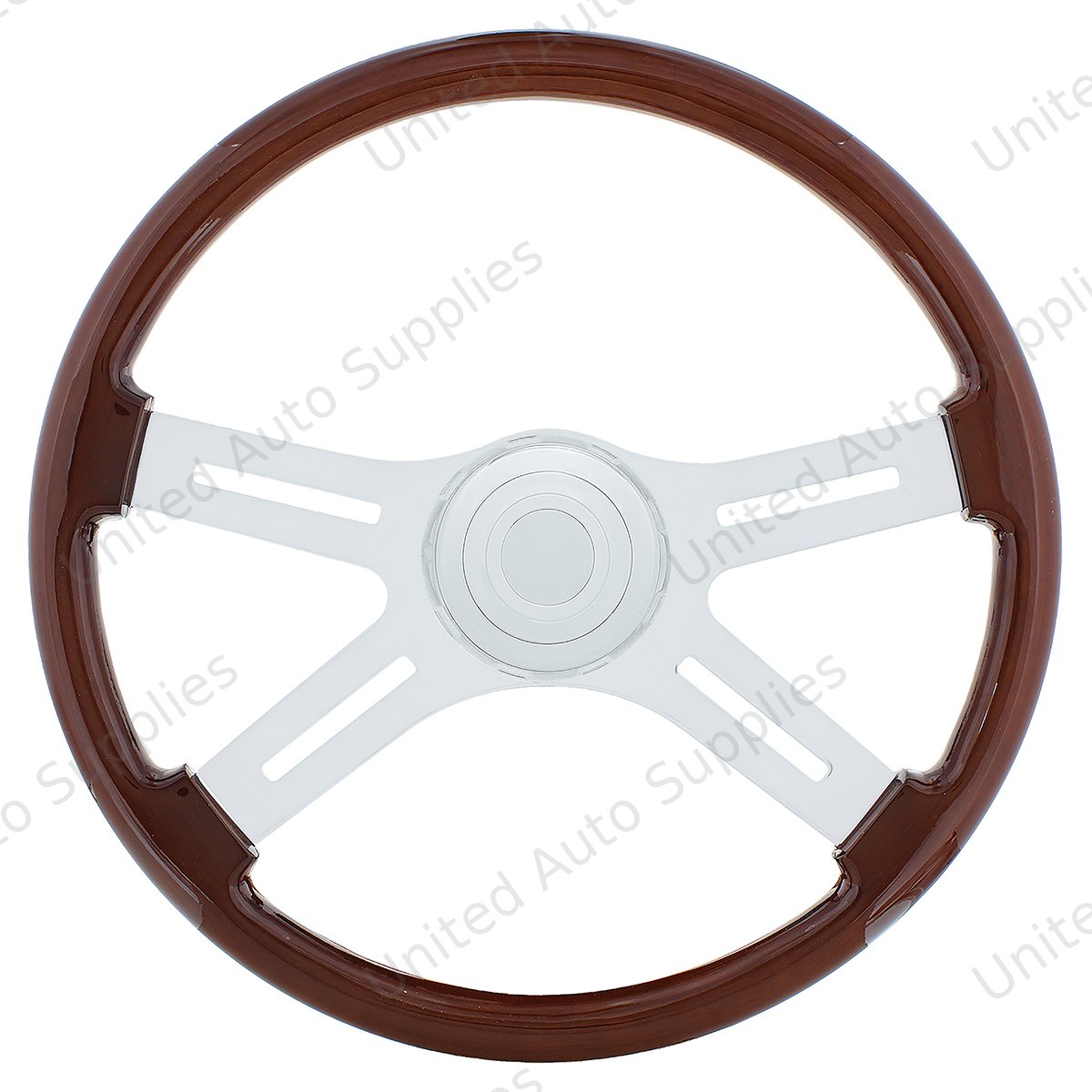 18" 4 Spoke Steering Wheel With Hub & Horn Kit - International