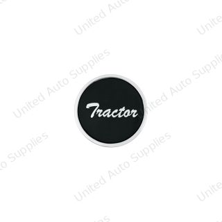 "Tractor" Long Air Valve Knob - Black Glossy Sticker