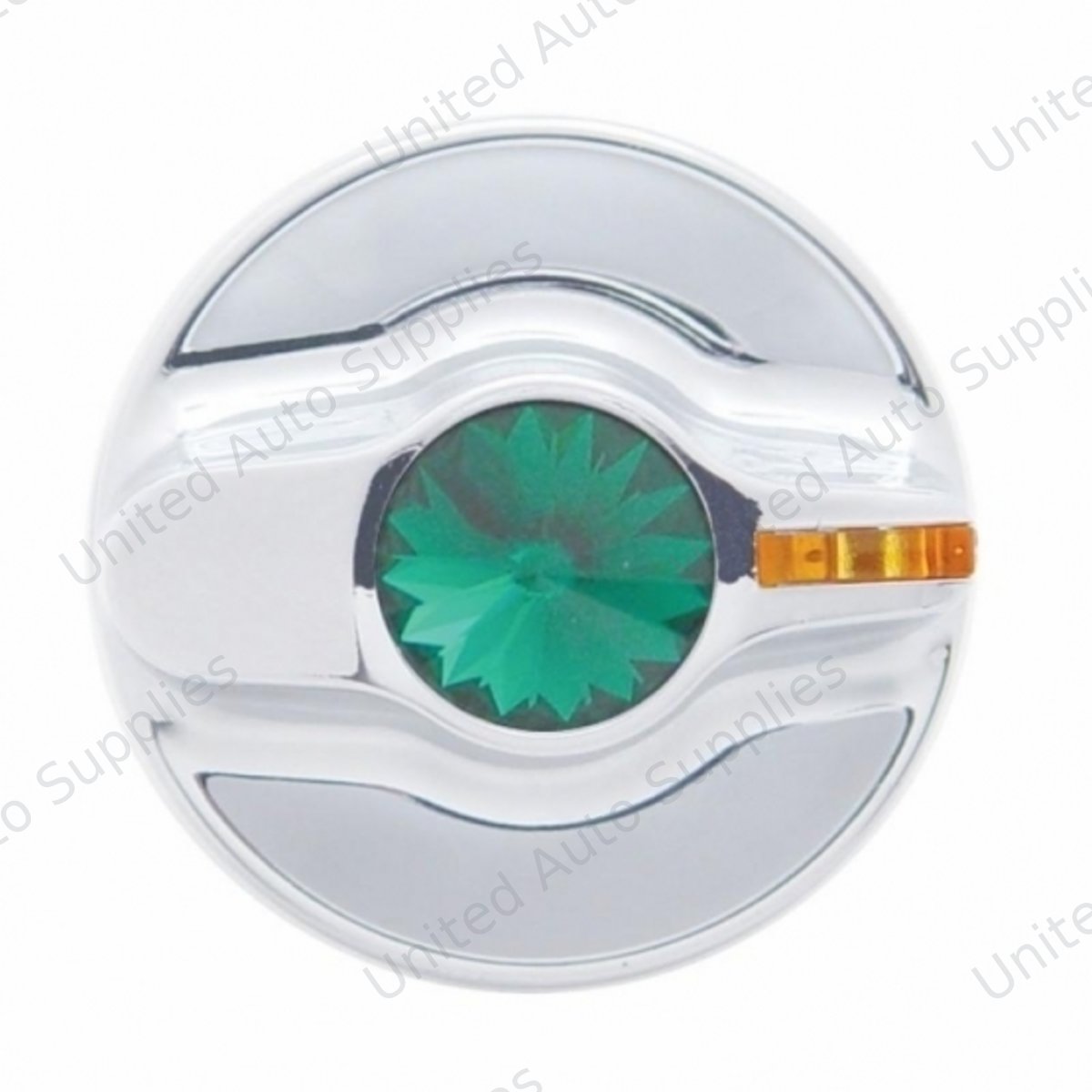 Signature A/C Control Knob For Kenworth - Green Crystal