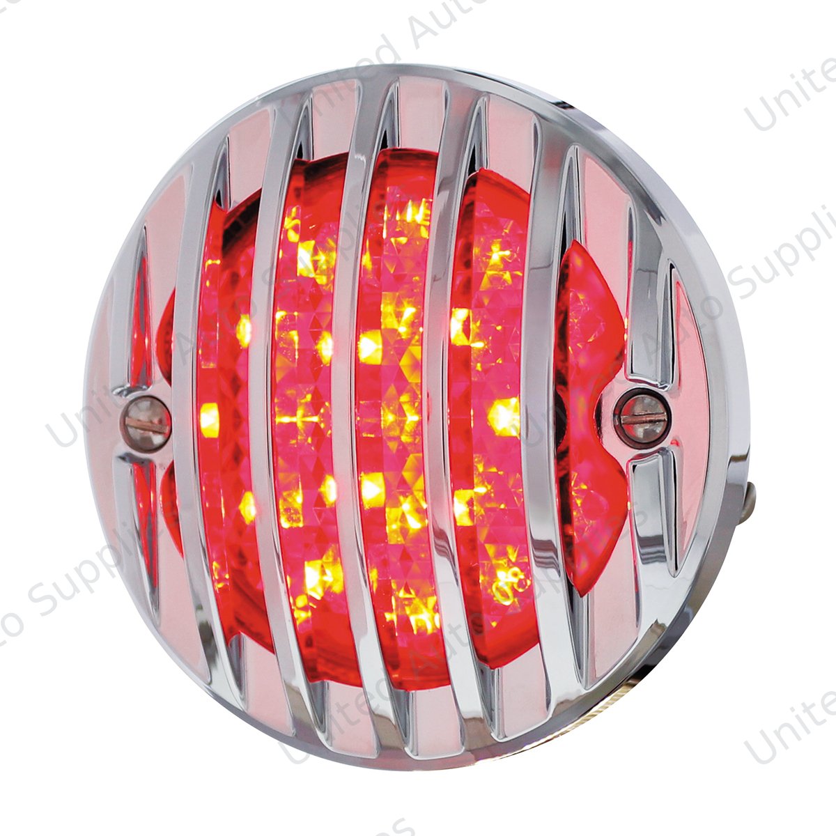 17 LED Tail Light With Chrome Grille Bezel For 1933-36 Ford Truck - L/H