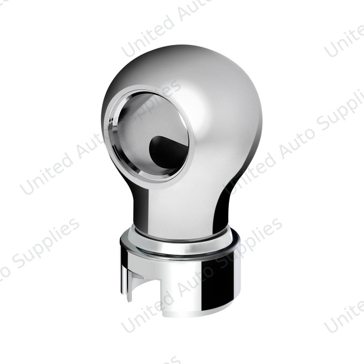 Thread-On Charlotte Gearshift Knob With 13/15/18 Speed Adapter-Chrome