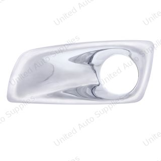 Chrome Plastic Fog Light Cover With Light Opening For 2007-2017 Kenworth T660 - Driver