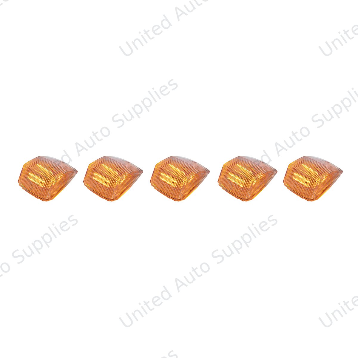 36 LED Square Cab Light - Amber LED/Clear Lens (5-Pack)