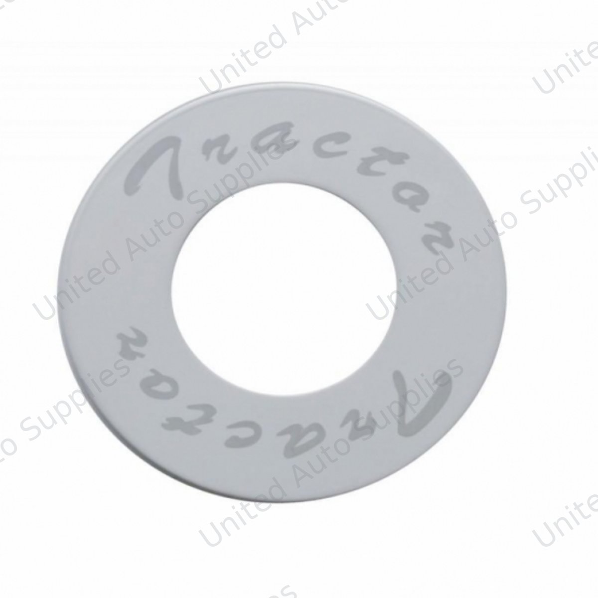"Tractor" Stainless Deluxe Air Valve Knob Plaque Only