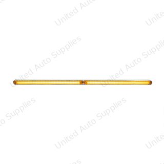 Dual 24 LED Dual Function 12" GloLight Bar With Bezel - Amber LED/Clear Lens