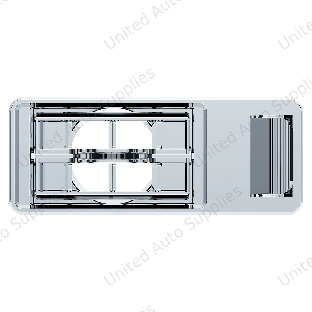 Chrome Plastic A/C Vent For 2001 & Earlier Kenworth - Driver