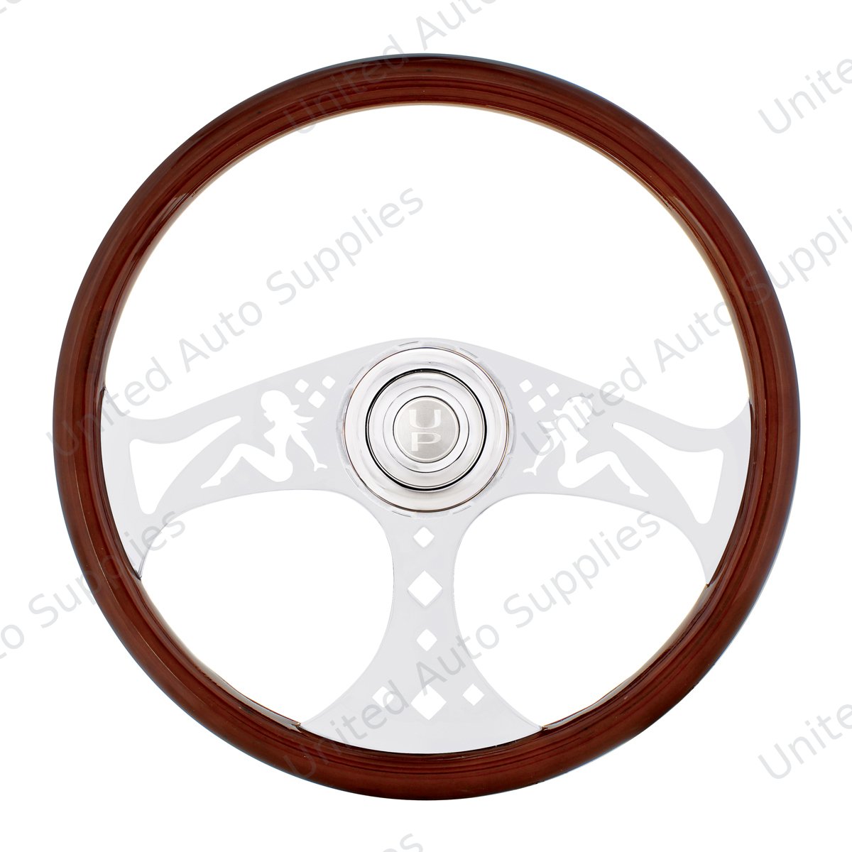 18" Lady Steering Wheel With Hub & Horn Kit - Freightliner 1989-July 2006