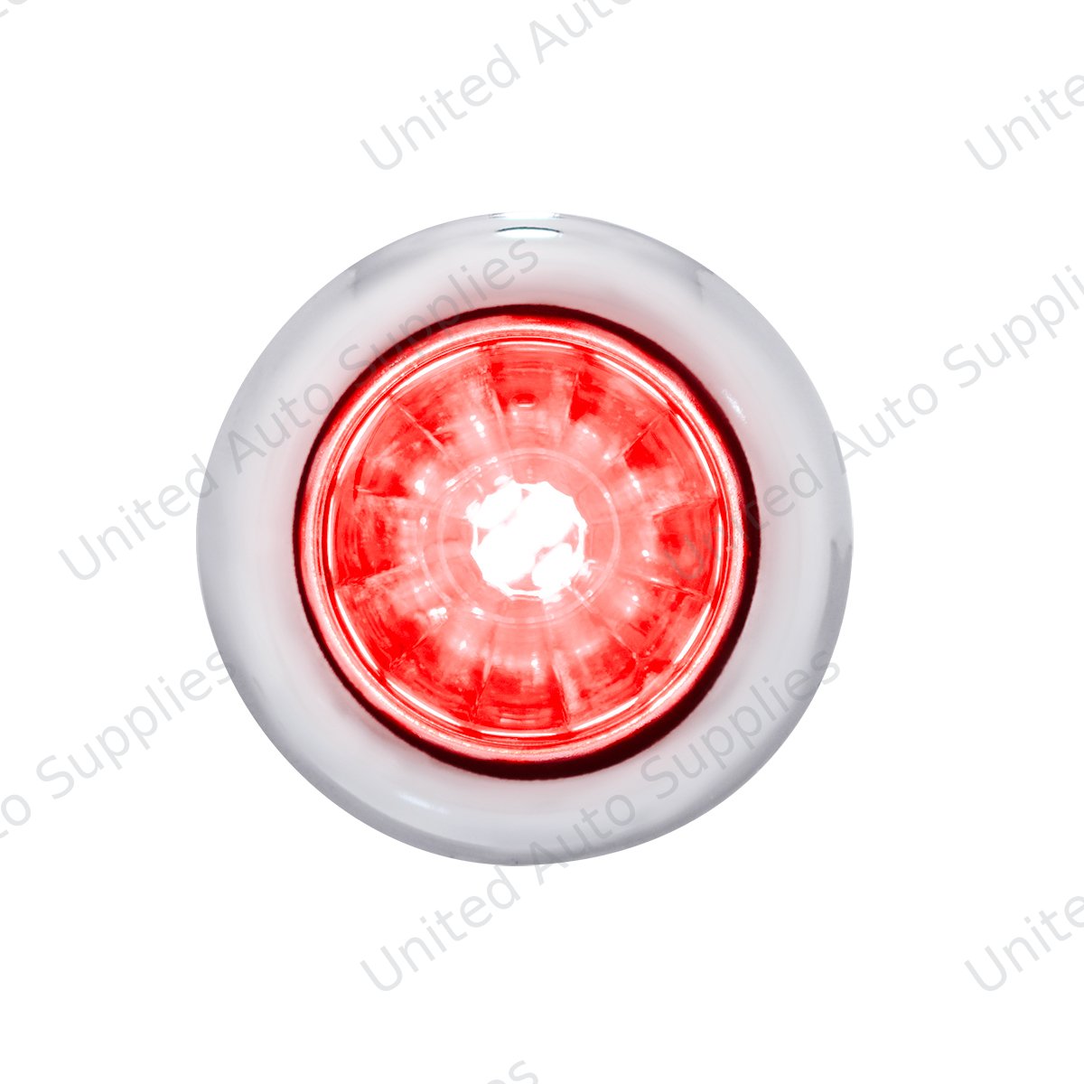 4 LED Dual Function 3/4" Mini Watermelon Light (Clearance/Marker) - Red LED/Clear Lens