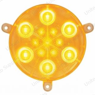 13 LED Daytime Running Light For 2005-2010 Freightliner Century -Amber LED/Clear Lens