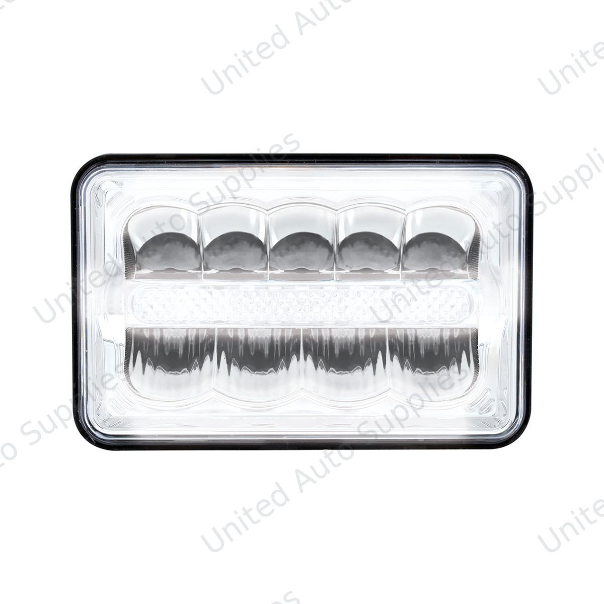 ULTRALIT - 9 High Power LED 4" X 6" Rectangular Light With White Position Light Bar