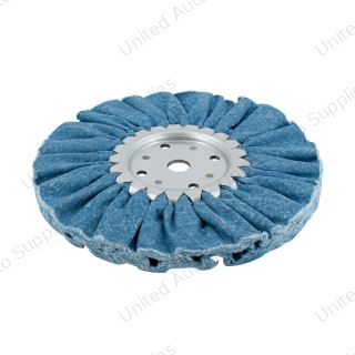 8" Blue Treated Airway Buff - 5/8" & 1/2" Arbor