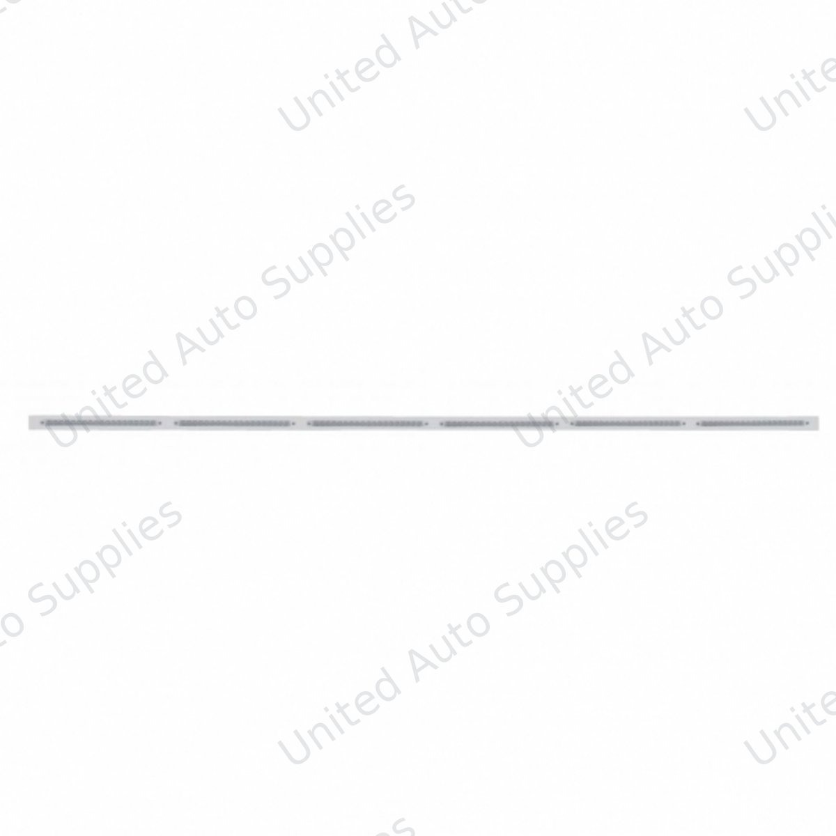 79-1/2" Stainless Bumper Light Bracket With 6X 19 LED 12" Light Bars - Red LED/Clear Lens