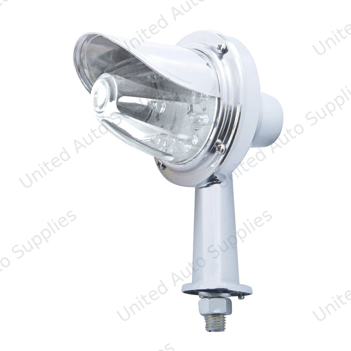 11 LED 2-1/8" Arm Watermelon Honda Light Kit With Visor - Amber LED/Clear Lens