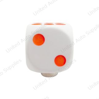 White Dice Gearshift Knob With Glow Dots