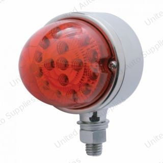17 LED Dual Function Reflector Single Face Light - Red LED/Red Lens