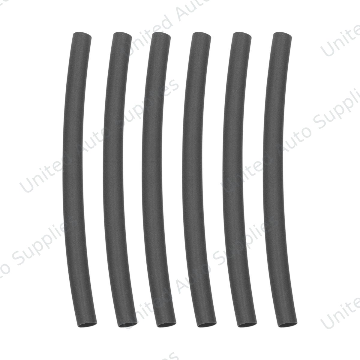 1/4" I.D. Black Heat Shrink Tubing, 4" Long (6-Pack)
