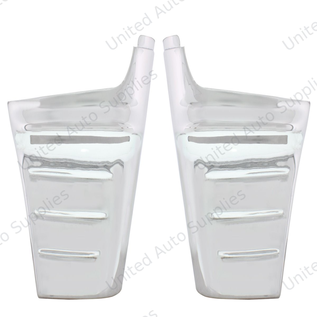 Wrap-A-Round Chrome Front Fender For 1956 Chevy Passenger Car (Pair)