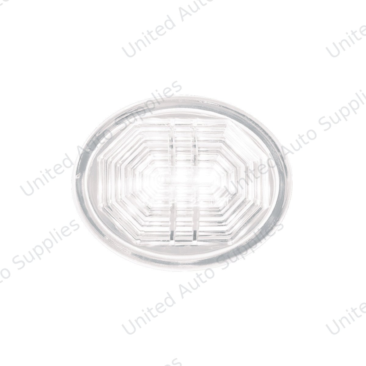 3 LED Oval Auxiliary Light-White LED/Clear Lens