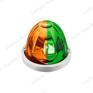 Double Fury 4 LED Dual Function Glass Watermelon Light -Amber & Green LED