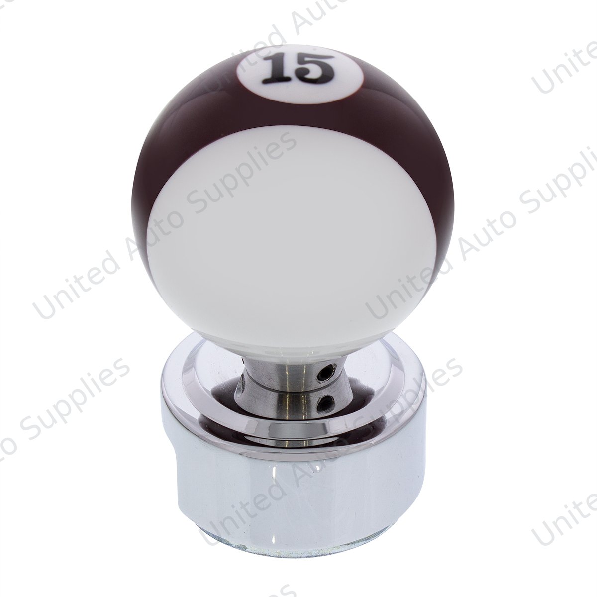 Number 15 Pool Ball Gearshift Knob For 13/15/18 Speed Eaton Style Shifters