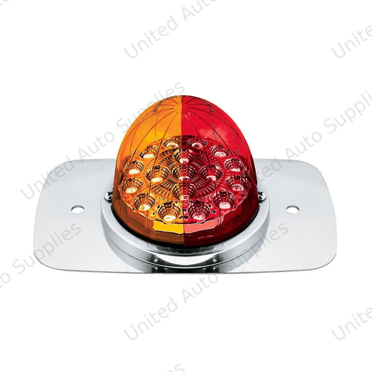 304 SS Turn Signal Light Kit W/ 17 LED Double Fury Watermelon For 2008-2017 FL Cascadia-Amber & Red LED