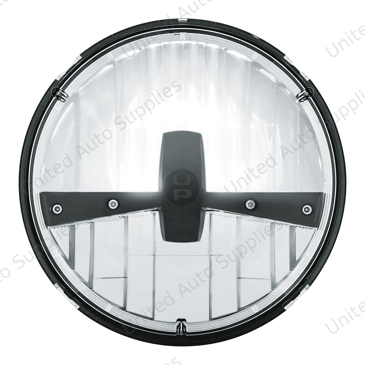 ULTRALIT - 5 High Power LED 7" Dual Function Headlight - Black