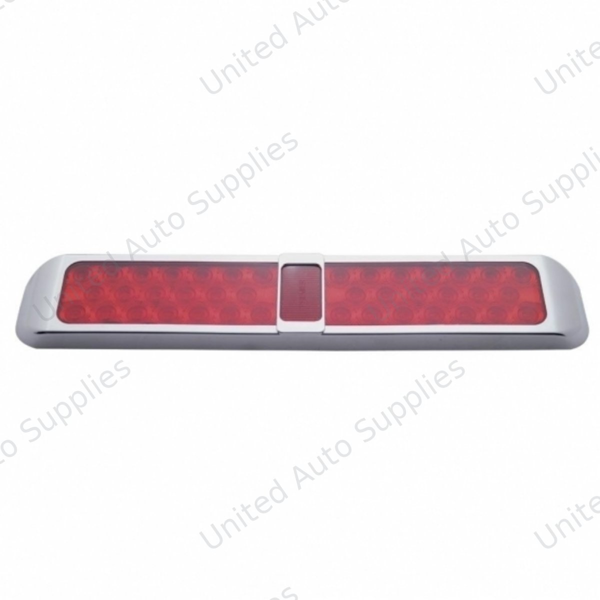 40 LED Light With Bezel (Stop, Turn & Tail) - Red LED/Red Lens