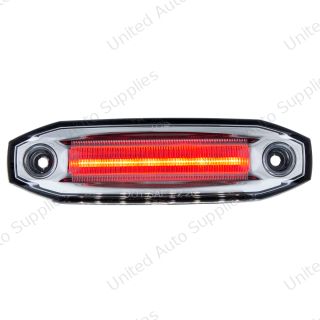 6 Red LED Light (Clearance/Marker) With 6 White LED Side Ditch Light